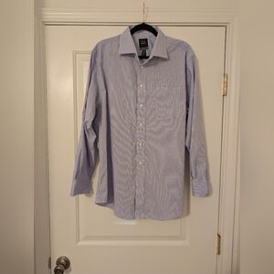 Jos. A.‎ Bank Blue Checkered Button Up Dress Shirt
